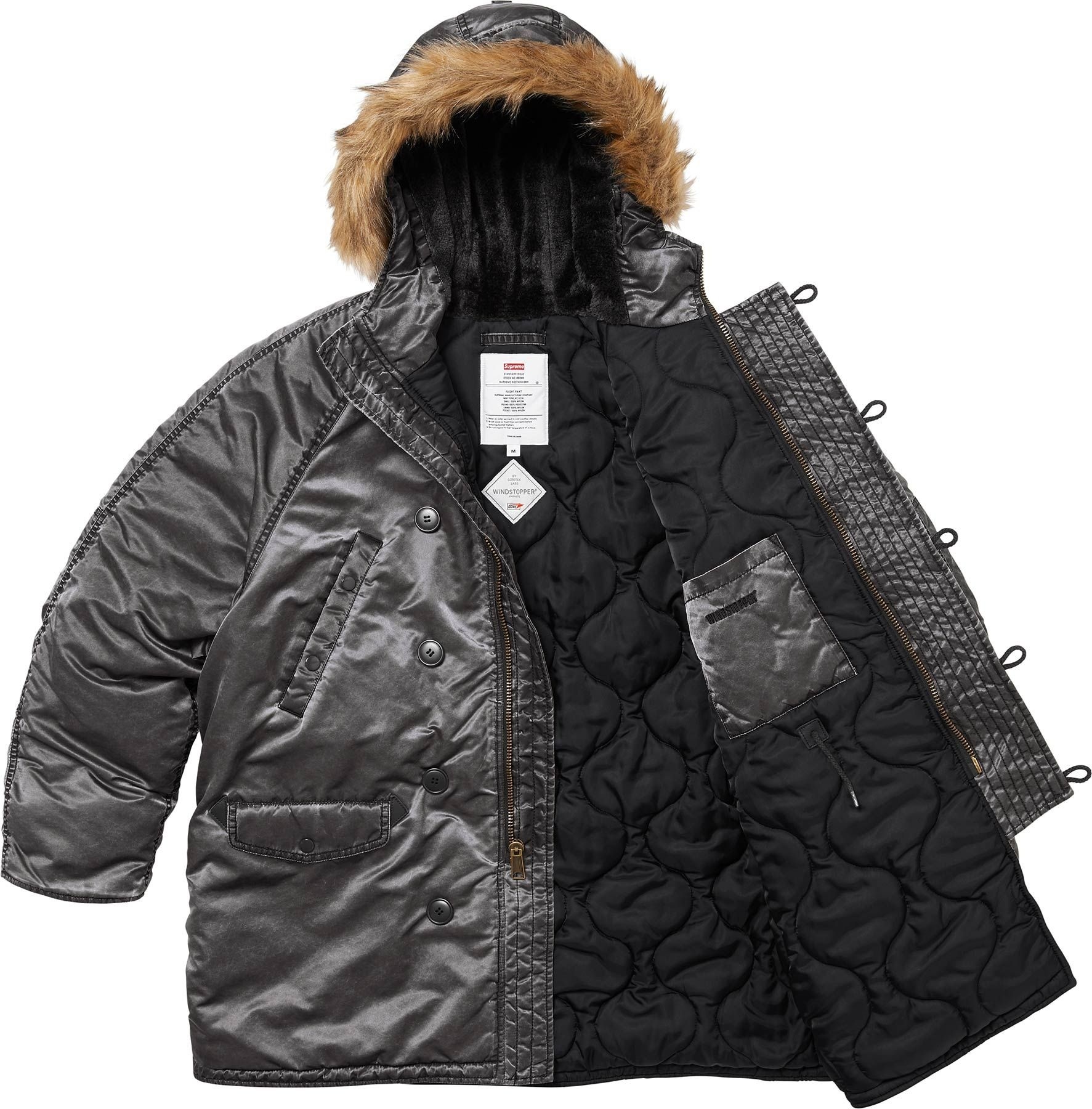 Washed Flight Satin N-3B Parka view 3